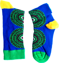 Load image into Gallery viewer, No Wahala Kids Socks African Wax Print Ankara