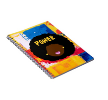 Load image into Gallery viewer, &quot;Power&quot; Afro Girl Journal