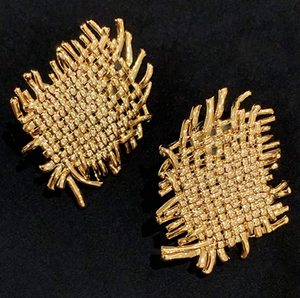 Sugah Sack Scraps Statement Stud Earrings
