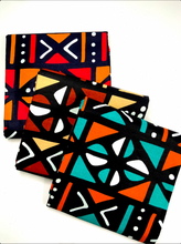 Load image into Gallery viewer, Mudcloth Print, Ankara Wax, 100% Cotton Napkins (Set of 2)