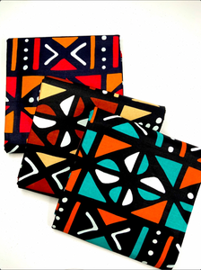Mudcloth Print, Ankara Wax, 100% Cotton Napkins (Set of 2)