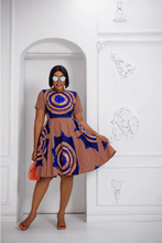Load image into Gallery viewer, Mira African Print Dress