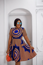 Load image into Gallery viewer, Mira African Print Dress