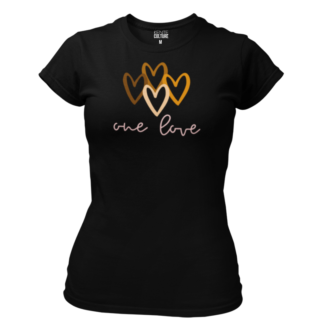 One Love - Women's Tee - Noir